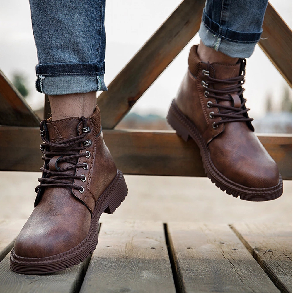 Men's Outdoor Hiking Shoes Safety Shoes Work Shoes Resistance To Bump Steel Toe Breathable Worker Boots Hiking Climbing Boots