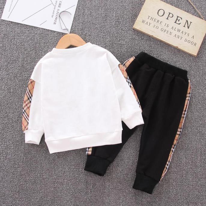 Children's Clothing Boys Korean Casual Suit Children's Spring and Autumn Long-sleeved Top + Pants Two-piece Set