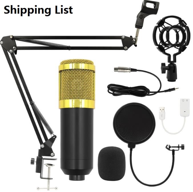 karaoke microphone BM800 studio condenser mikrofon mic bm-800 For KTV Radio Braodcasting Singing Recording computer BM 800