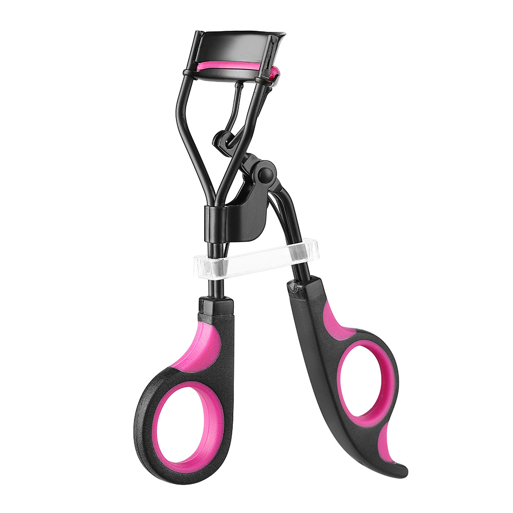 Dual Color Handle Curling Eyelash Clip Artificial Eyelash Assistant Eyebrow Trimmer Steel Needle Portable