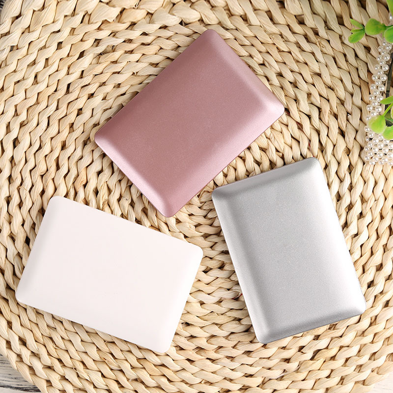 Portable Mini Cute Pocket Laptop Style Clear Glass Women Cosmetic Beauty Mirrors Fashion Notebook Form 2 Colors Optional