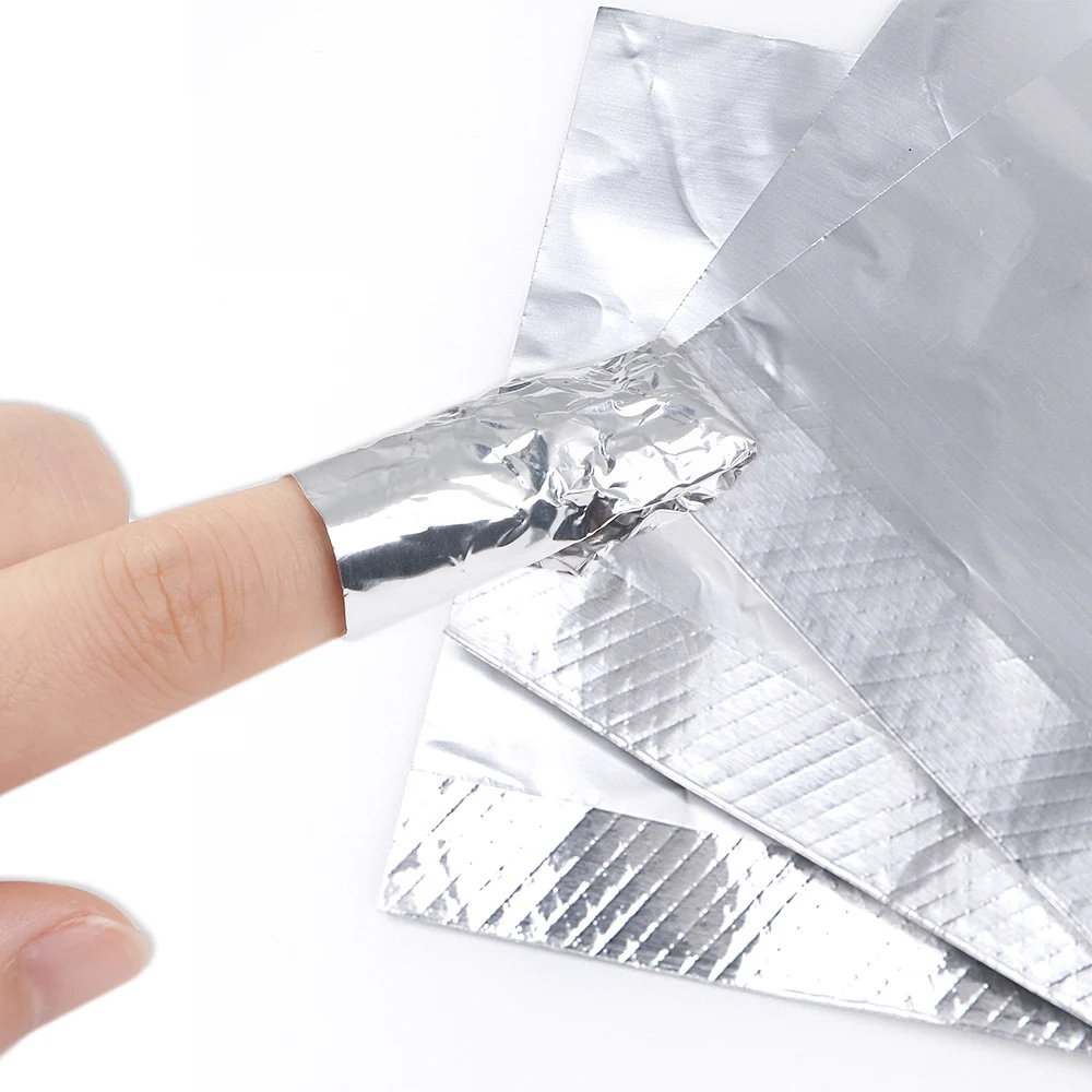 Tin Foil Armor Remover Cotton Aluminium Foil Nail Polish Remover Soak Off Acrylic Nail Wraps Remover Nail Art Manicure Tools