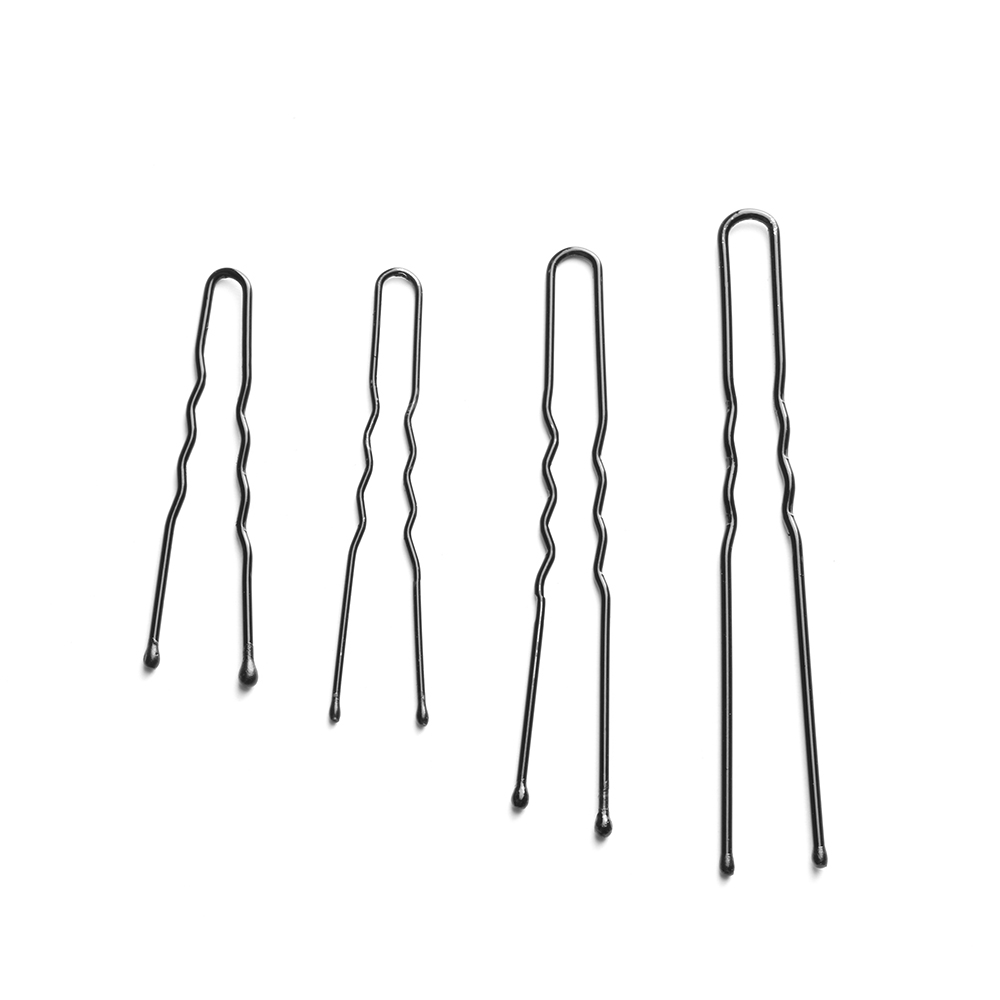 200PCS Black Plated Metal Thin U Shape Hairpins Girls Hair Clips Barrettes Beauty Hairdressing Accessoriess Styling Tools