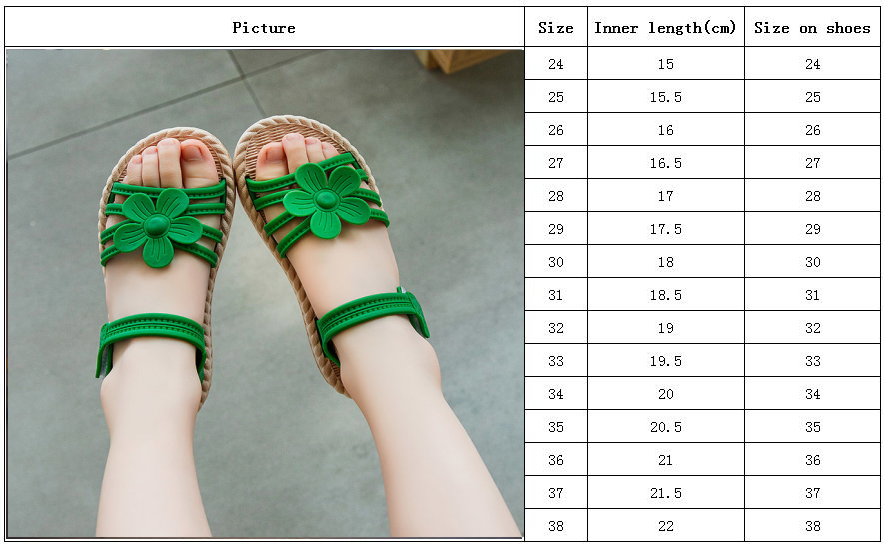 Girls Sandals Children's Fashion Soft Sole Princess Shoes Little Girls Baby Shoes All-match