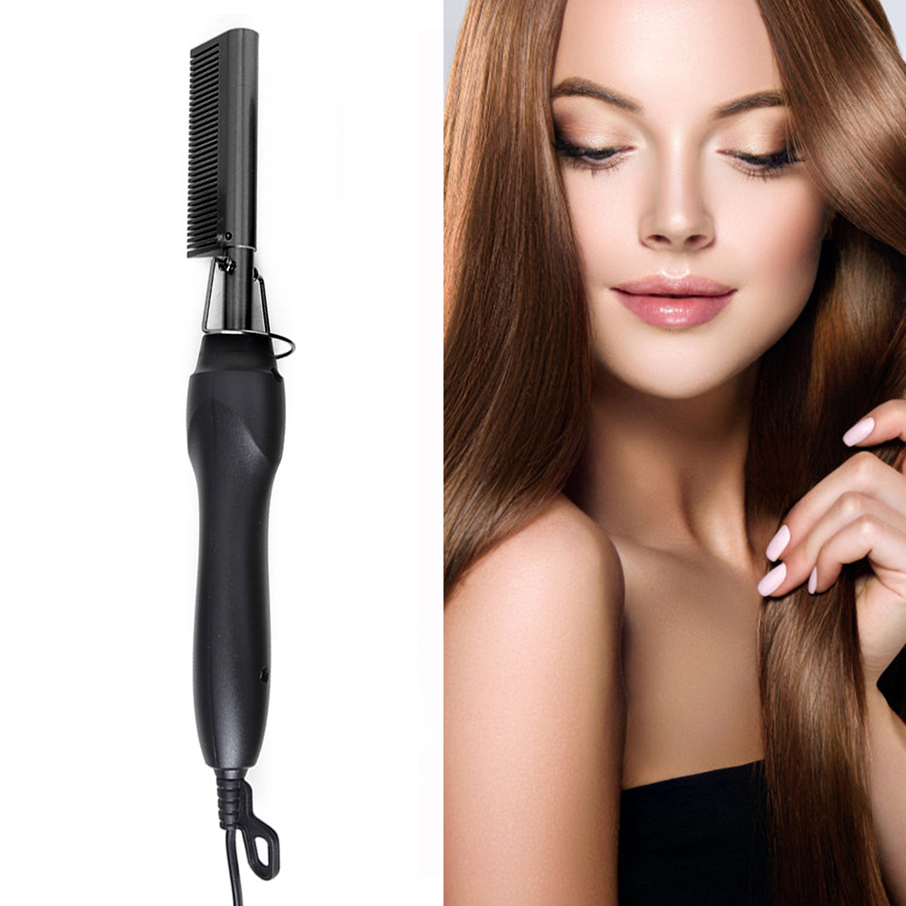 Electric Straight Hair Curling Comb Wet and Dry Dual-Use Copper Comb Wave Comb Household Curly Hair Straight Hair Comb Heating