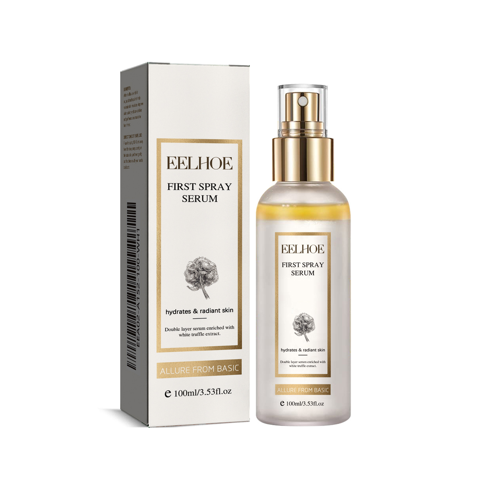 Facial Serum White truffle Moisturizing Spray Shrink Pores Fade Spot Melanin Correcting Serum Moisturizing Brightening Skin Care