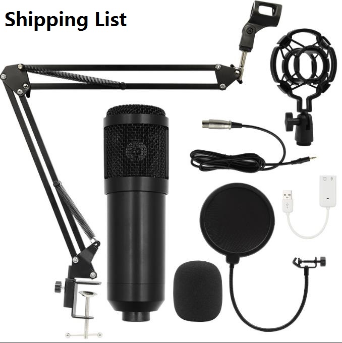 karaoke microphone BM800 studio condenser mikrofon mic bm-800 For KTV Radio Braodcasting Singing Recording computer BM 800