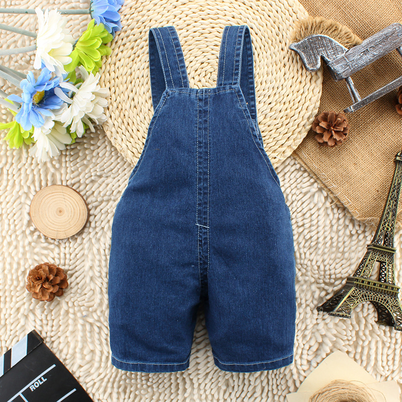 Boys' and girls' pants baby children's suspenders jeans children's clothes baby Summer