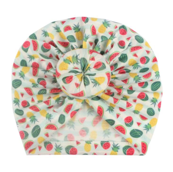 New children's printing fashion Pullover hat doughnut Creative Baby Hat