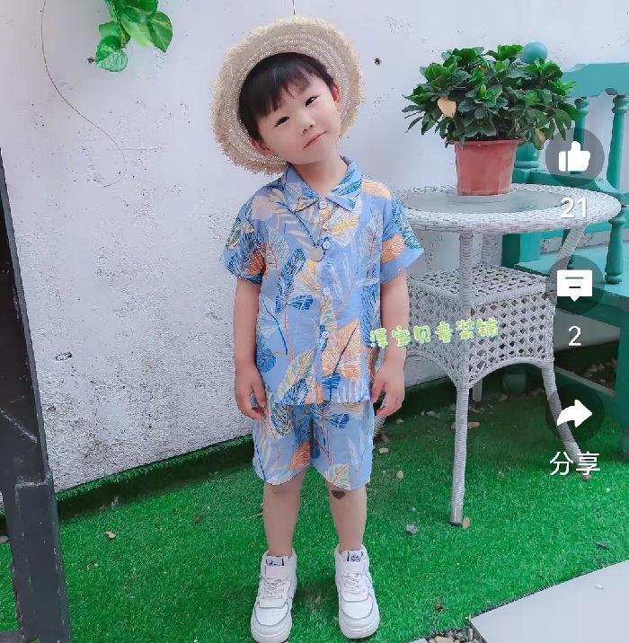 Kids 2pcs clothing set children boys cartoon shirt shorts new baby fashion cotton suit