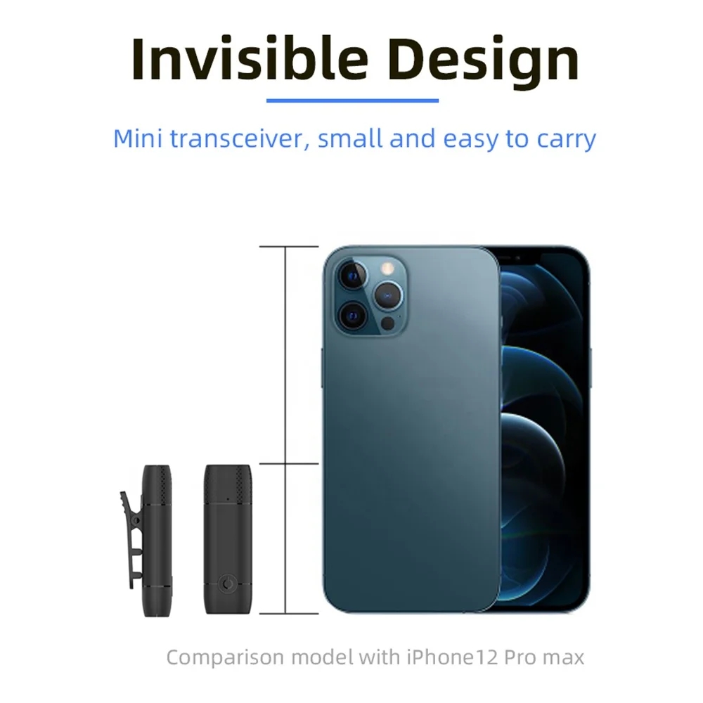 Wireless Lavalier Microphone Wireless Lavalier Microphone Phone Microphone Recording Integrated