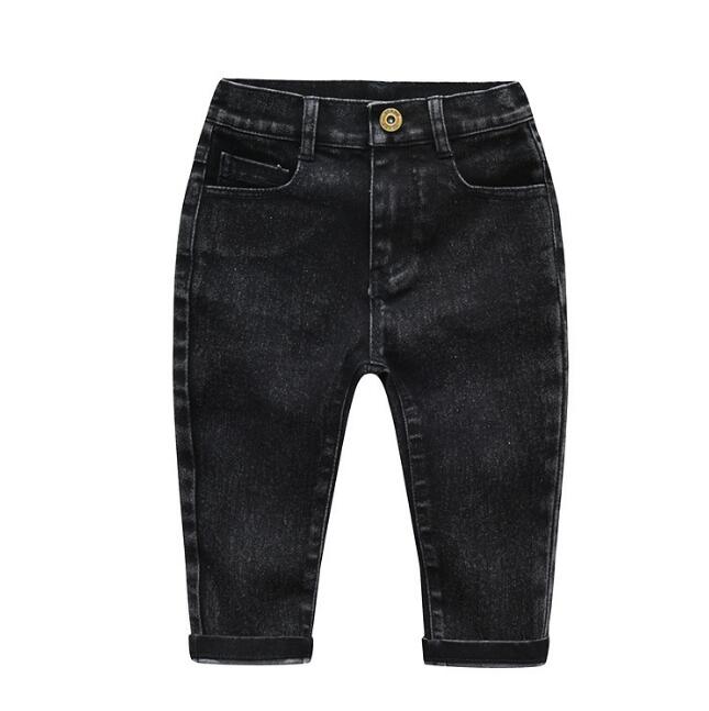 Children's spring and autumn pants high elastic slim fit denim pants