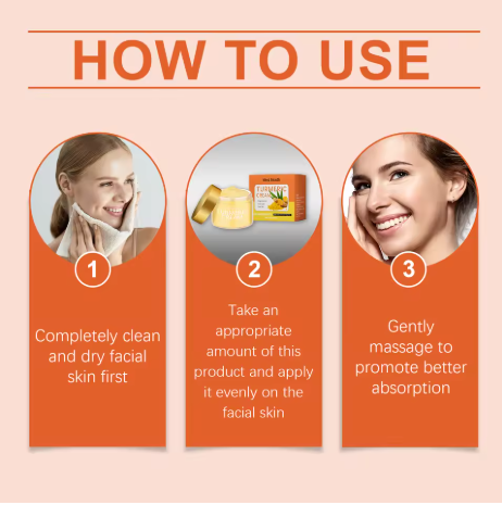 Turmeric Face Cream Brighten Skin Tone Fade Fine Line Deep Nourishing Dry Rough Face All Skin Types Turmeric Facial Moisturizer