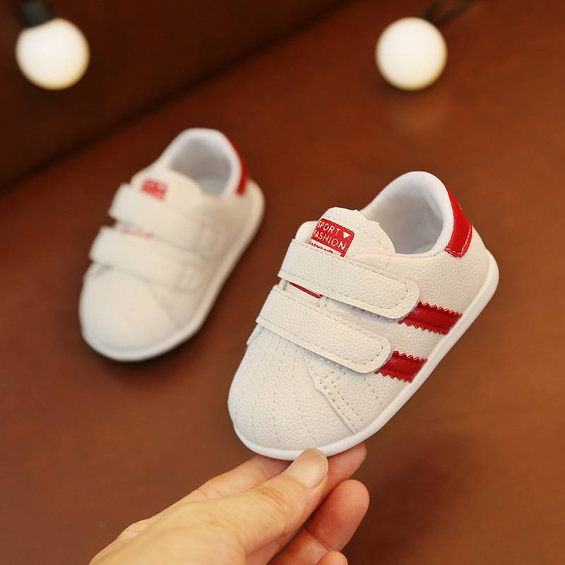 autumn baby toddler shoes soft bottom baby casual non-slip breathable white shoes
