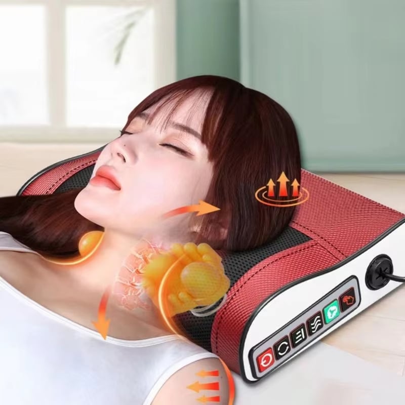 Neck Shoulder Massager Heated Adjustable Intensity Multiple Modes for Muscle Relaxation Pain Relief Home Office Car Use