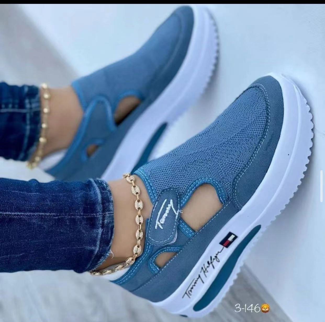 Women's Summer Ins Tide New Type of Nethong Baitao Super Hot Hip-hop Lady's Leisure Sports Shoes