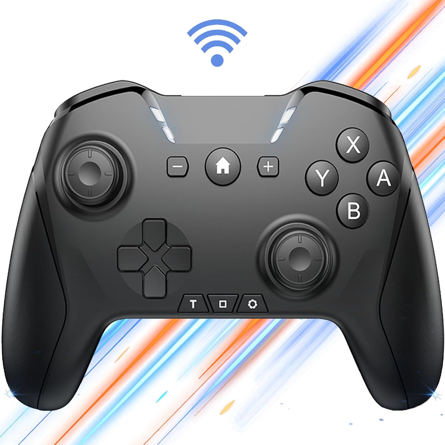 Bluetooth Controller for Switch/Mac/PC/Steam/Mobile Phone/iOS/Android//TV/iPad/Table/Apple Arcade MFi Games, switch pro controller wireless with Adjus