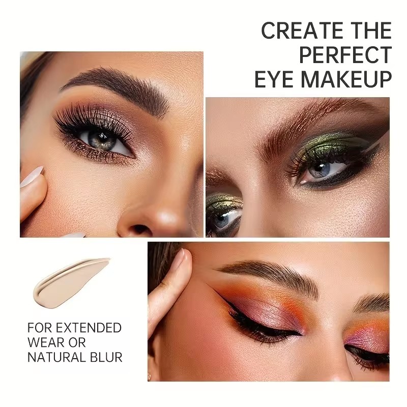 1PC Long Lasting Eye Primer Concealer Cream for Face Makeup Natural High-Gloss Effectiveness Concealing Beauty Essential