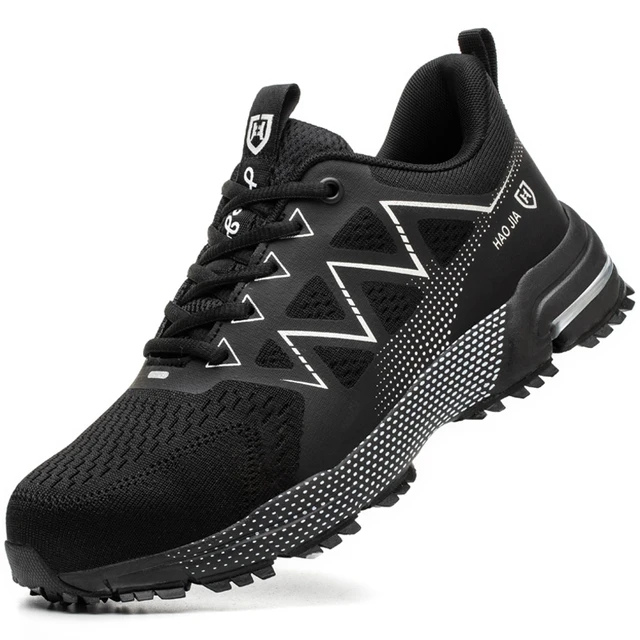 Anti-stab Safety Shoes Men Steel Toe Shoes Puncture Proof Breathable Work Safety Boots Man Construction Work Shoes Male Sneakers