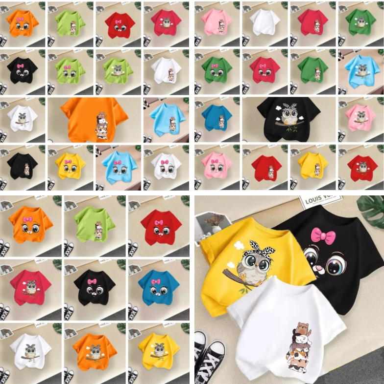 Boys And Girls Cotton T-Shirt Short Sleeve 2024 Summer New Style Children'S Top Boys Half Sleeve Children'S Clothes T Shirt