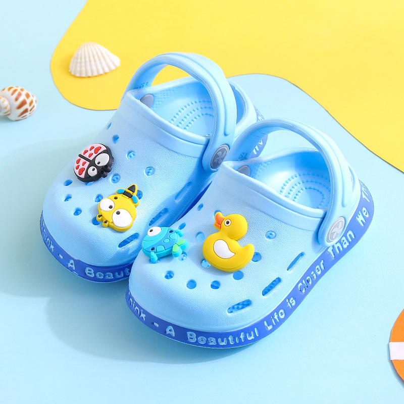 Summer Children Garden Clogs Shoes Boys&Girls Beach Sandal Kids Lightweight Breathable Cute Cartoon Slip Baby Slippers