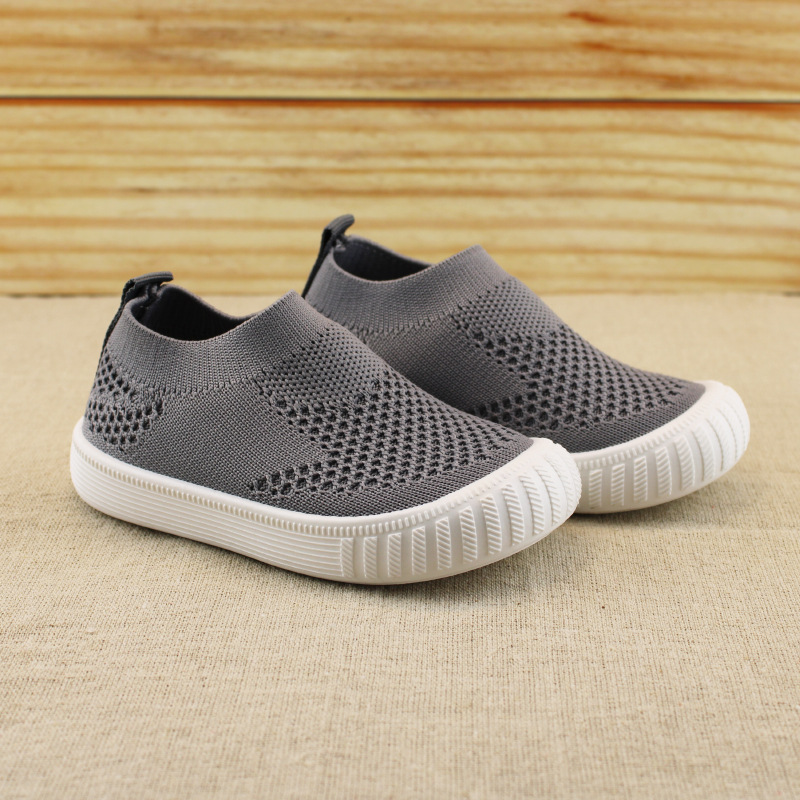 Children Casual Shoes Kids Sneakers Candy Soft Stretch Fabric Breathable Slip-on Sports Shoes For Boys Girls Fashion Hot