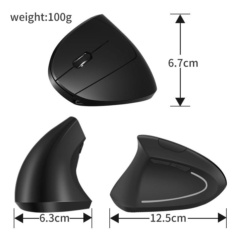 Cross border new product vertical fifth generation left handed wireless charging computer accessory mouse left handed ergonomics