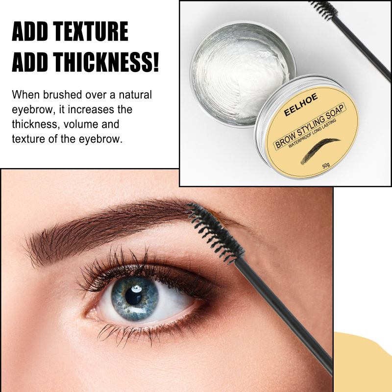 Transparent Long-lasting Eyebrow Soap Wax Eyebrows Pomade Gel For Eyebrow Styling Makeup Soap Brow Sculpt Lift