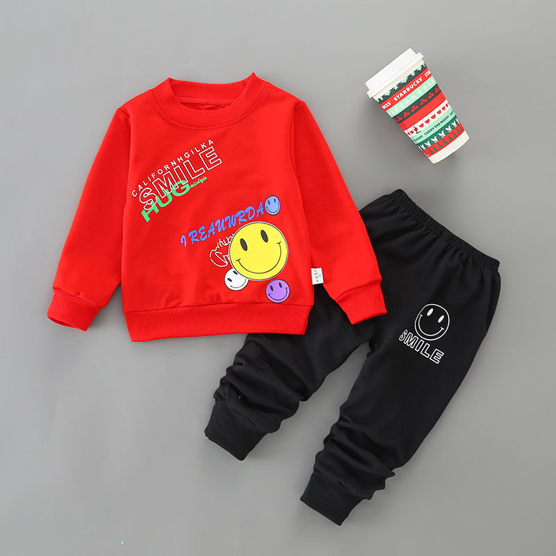 Boy long-sleeved clothes Toddler Kids Boys Casual wear Sportswear T-shirt+Pants Outfits Set 2 piceces set