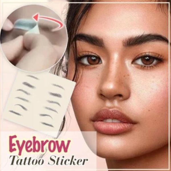 NEW Magic 4D Hair-like Eyebrow Tattoo Sticker Waterproof Lasting Makeup Water-based False Eyebrows Stickers Cosmetics