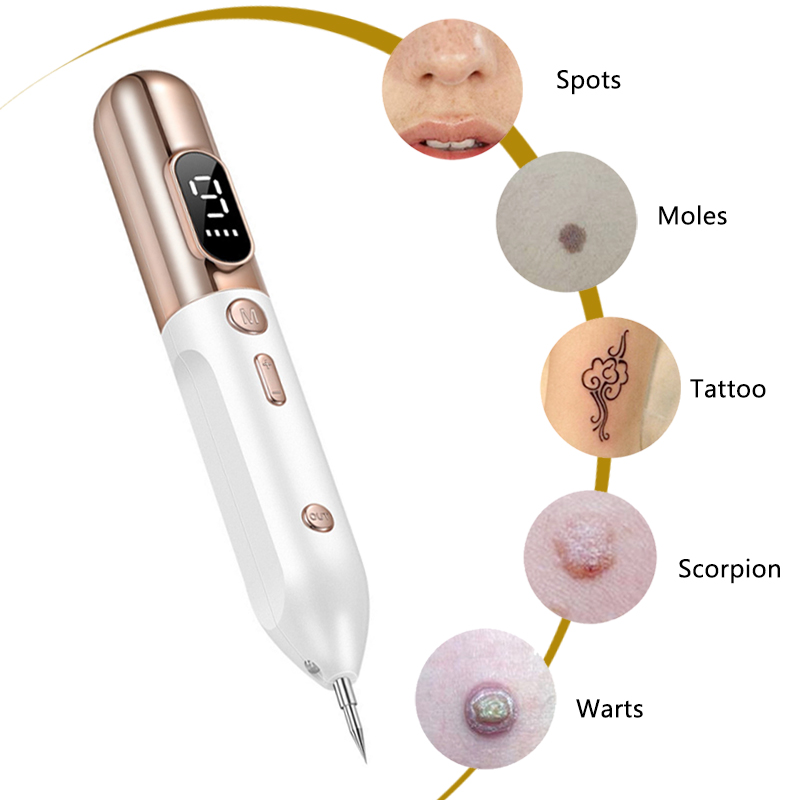 Laser Plasma Pen for Skin Tag Remover Freckle Black Dot Papilloma Warts Mole Pimples Tattoo Removal Laser Pen Beauty Care Tools