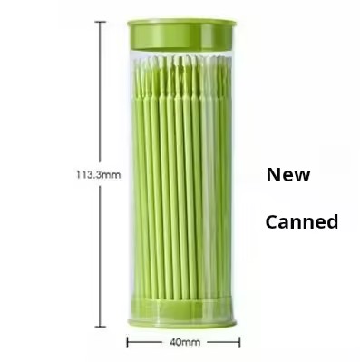 100PCS Nano Cotton Swab Portable box Canned Small Head Cotton Swab Eyeliner pen Grafting Eyelash Thin Cotton Cwab