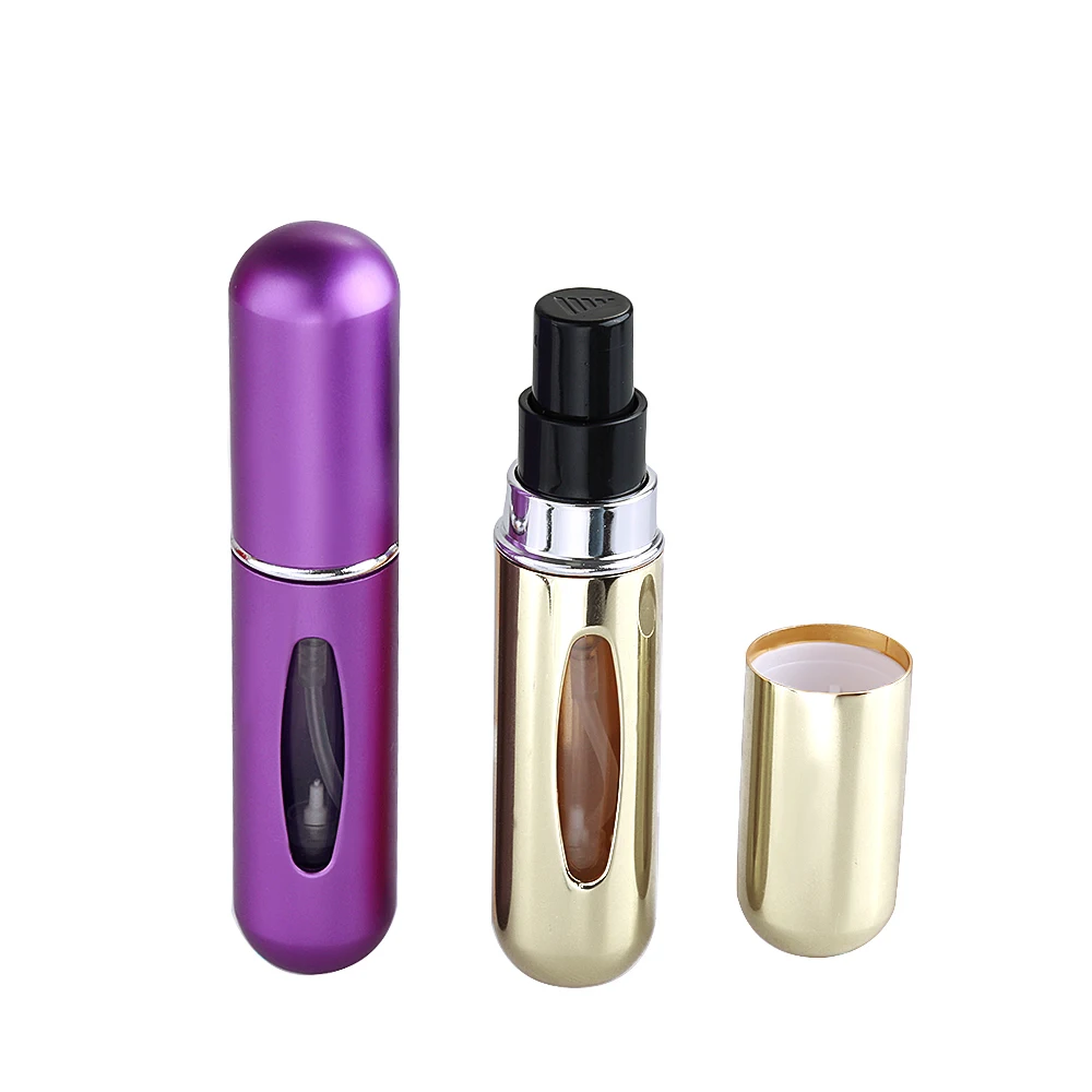 Refillable Mini Perfume Bottle Portable Cosmetic Bottle Spray Bottle Atomizer Spray Container Travel Refillable Bottles 5ml