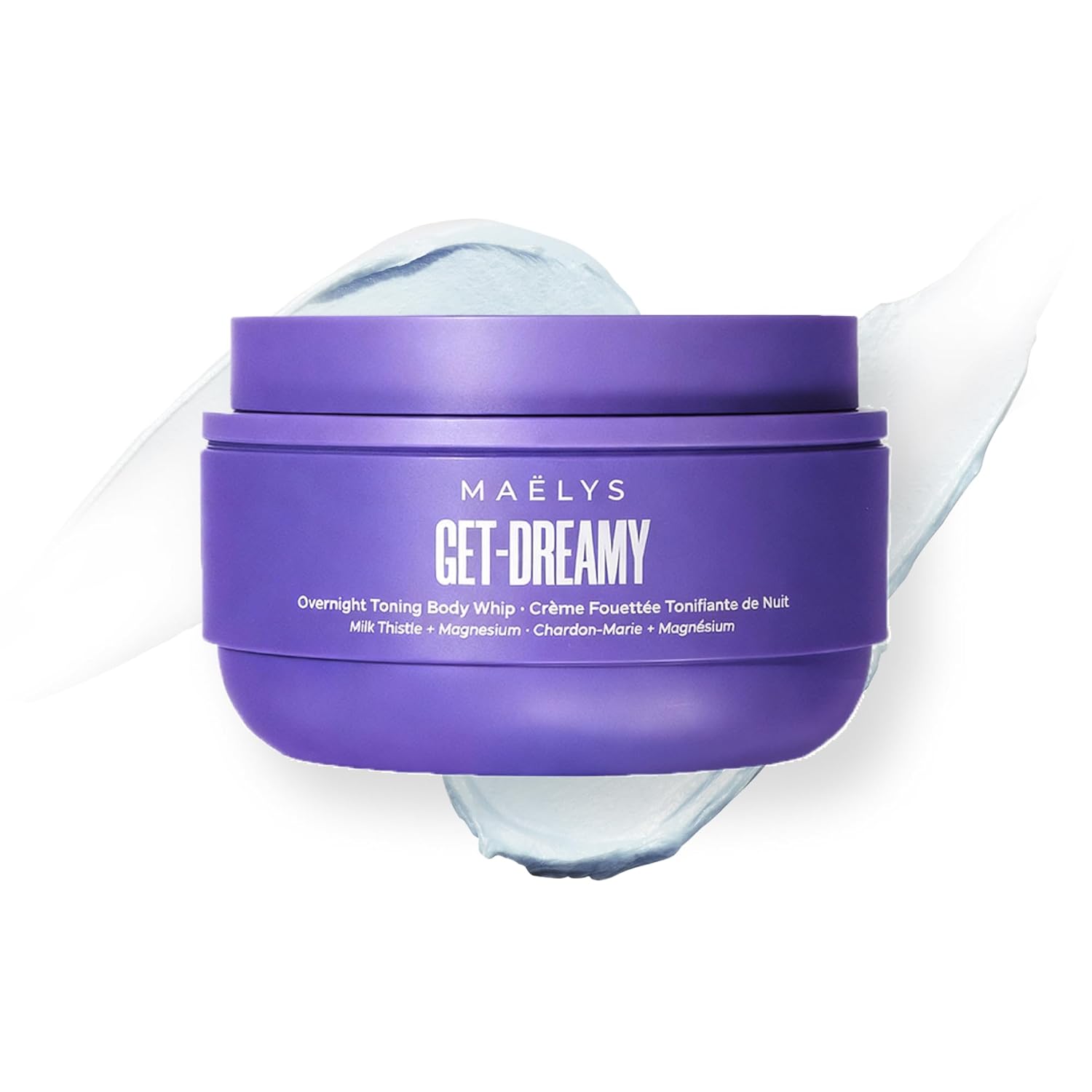 MAËLYS GET-DREAMY Overnight Toning Whip - Cellulite Cream & Skin Tightening Support with Milk Thistle + Uva-Ursi - Moisturizing Body Cream in a Whippe