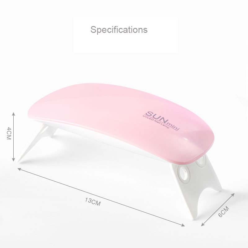 Mini nail polish glue drying lamp USB interface Folding Mini Mouse light therapy lamp LED nail enhancement lamp