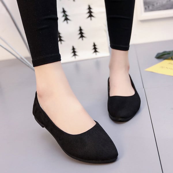 35-42 New women's shoes summer set foot lazy shoes flat casual shoes pointed work shoes