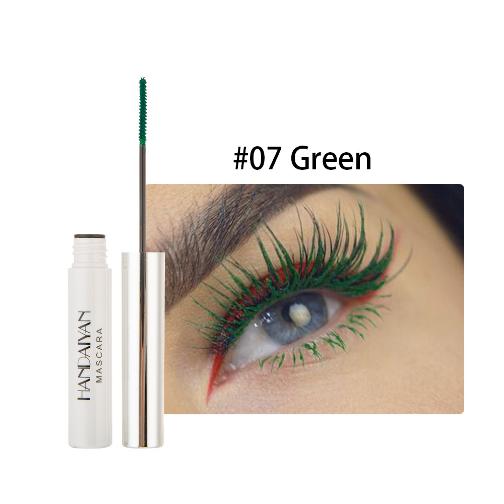 3D Colorful Mascara Lengthening Black White Red Lash Eyelash Extension Eye Lashes Brush Beauty Makeup Long-wearing Color Mascara
