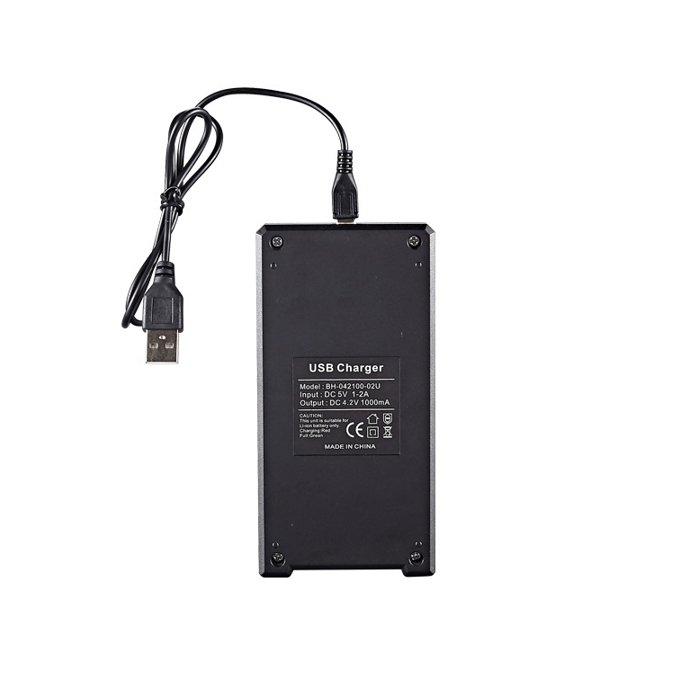 18650 charger USB dual slot Bmax brand 3.7V lithium battery flashlight hair clipper locator charging box
