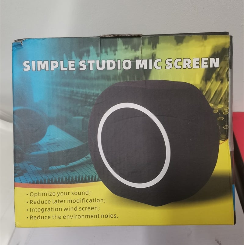 Simple Studio Mic Screen Acoustic Filter Desktop Recording Microphone Noise Reduction Wind Screen