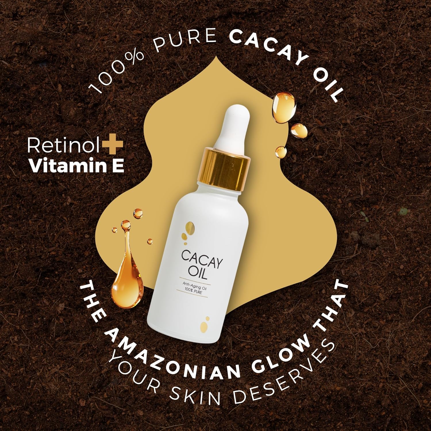 Cacay Pure Anti-Aging Oil – Natural Retinol Cacay Oil for Face, Hair, and Body | Organic Vitamin E Oil for Lip & Cuticle Care | Organic Face & Skin Oi
