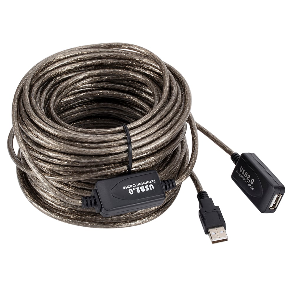 15m USB 2.0 Extension Cable Male to Female Active Repeater Wireless Network Card Extender Cable Cord USB Adapter
