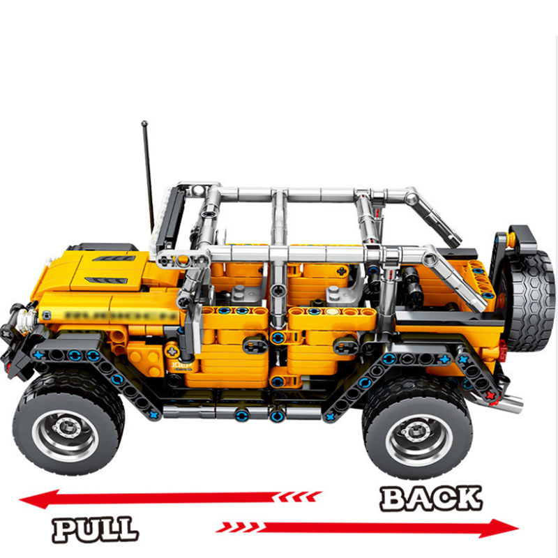 Senbao building blocks off-road vehicle sports car small particles compatible with Lego boy 701601 building blocks convertible t