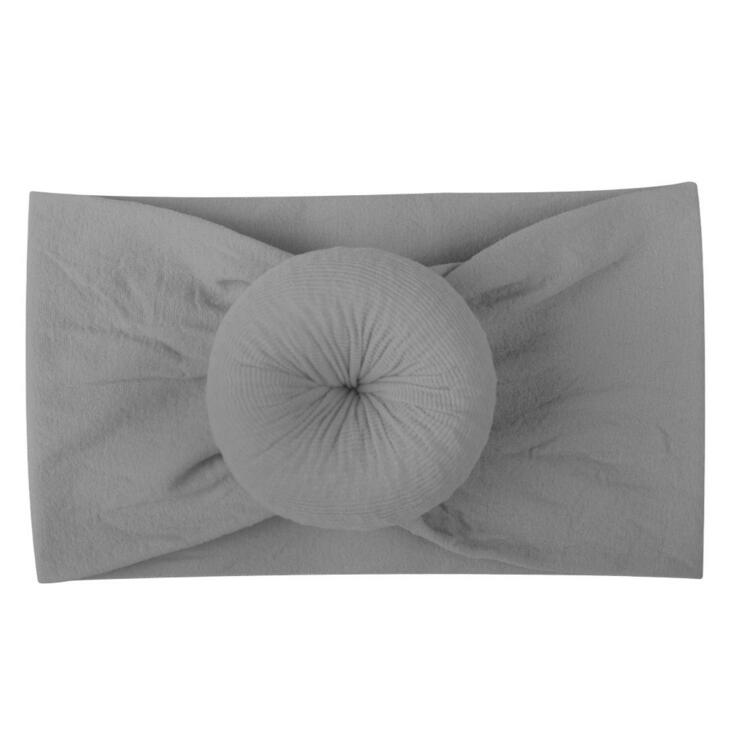 New Knit Fabric Round Headband Turban For Baby Children Wide Stretch Headbands Hairband Hair Accessories