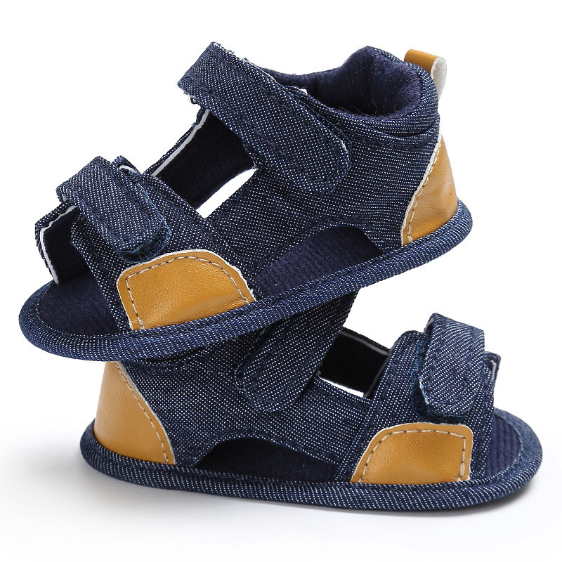 Fashion Baby Sandals Boys Cute Canvas Summer Shoes 0-2Y Newborn Baby Sandals Soft Shoes