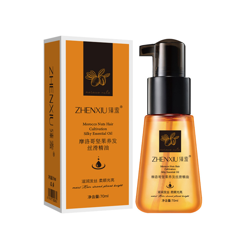 70ml hot argan oil hair essential oil dry and damaged hair repair smooth and shiny argan oil scalp care essence