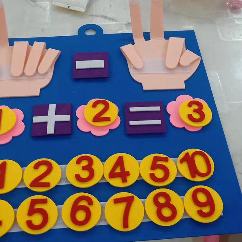 Children's Early Education Enlightenment Cognitive Mathematics Busy Board Felt Board