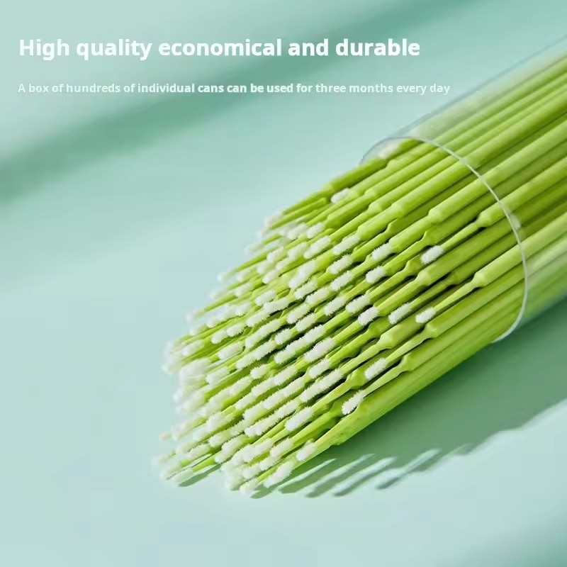 100PCS Nano Cotton Swab Portable box Canned Small Head Cotton Swab Eyeliner pen Grafting Eyelash Thin Cotton Cwab