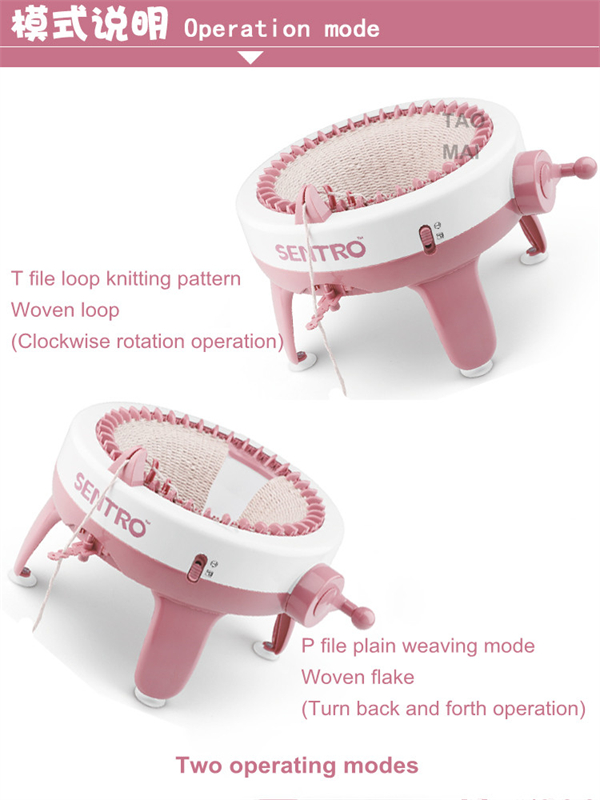 Positions Big Hand Knitting Machine Weaving Loom knit for Scraf Hat Children Educational Learning Toy Knitting Tools 40 Needle
