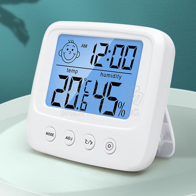 LCD Digital Temperature Humidity Meter Backlight Home Indoor Electronic Hygrometer Thermometer Weather Station Baby Room