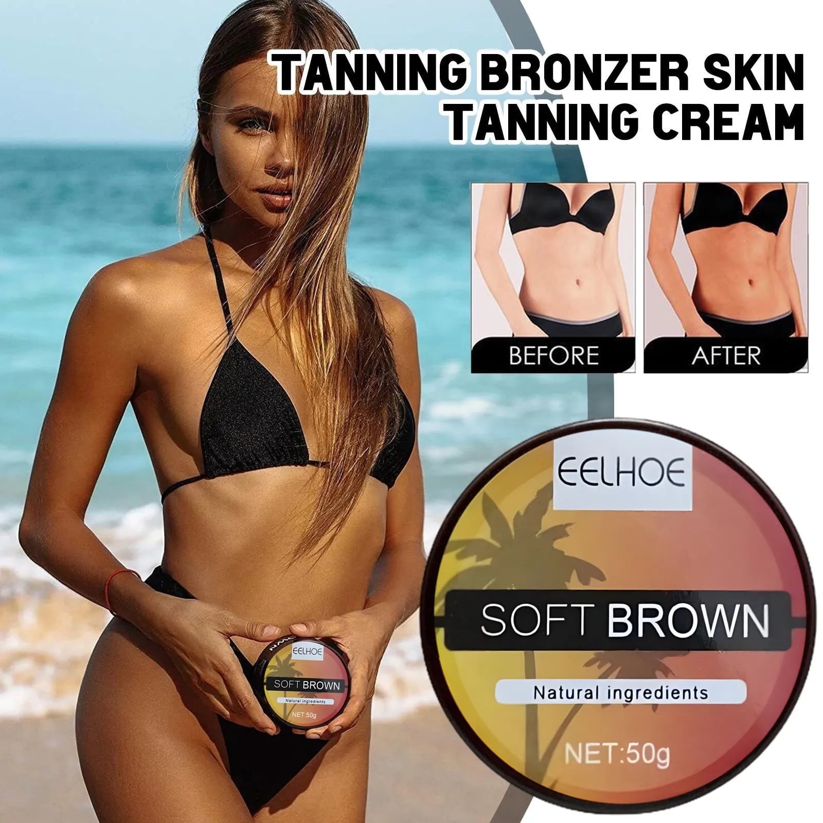 Summer long lasting tanning body self tanning cream quick tanning cream bronzing fake tan body lotion man woman body repair